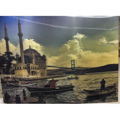 3 Boyutlu Ortaköy Temalı Hediyelik Tablo 30x40 cm