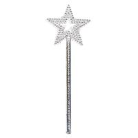 Yıldız Model Peri Asası Melek Asası Prenses Asası Metalize Gümüş Renk