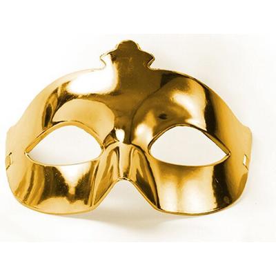 Altın Renk Kostüm Partisi Ekstra Parlak Balo Maskesi 15x10 cm