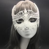 Beyaz Renk Dantel Kesim Dantel İşlemeli Balo Parti Maskesi 1 No 