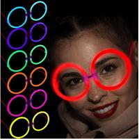 Glow Stick Yuvarlak Gözlük - Glow Partisi Gözlükleri - Glow Stick Gözlük 12 Adet