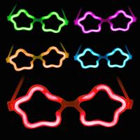 Yıldız Glow Gözlük - Yıldız Şekilli Glow Stick Gözlüğü - Glow Partisi Gözlük 12 Adet